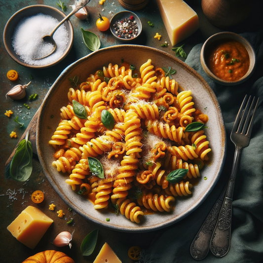 Fusilli Keto con Salsa di Zucca e Salsiccia