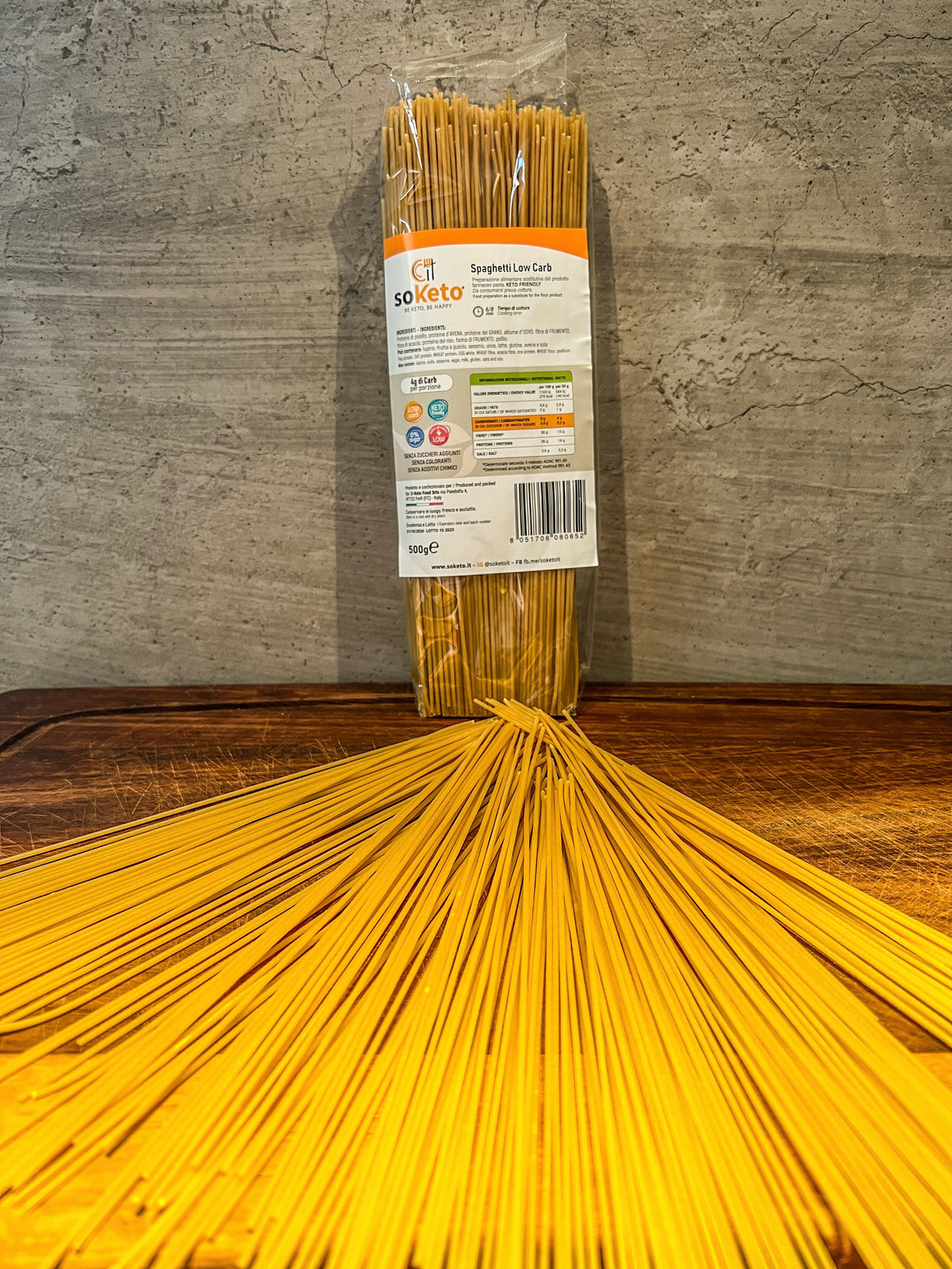 Spaghetti Keto à faible teneur en glucides (500g) 4gr de glucides