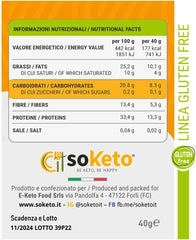 Biscotti KETO SENZA GLUTINE CACAO ricoperti cioccolato 0% zuccheri