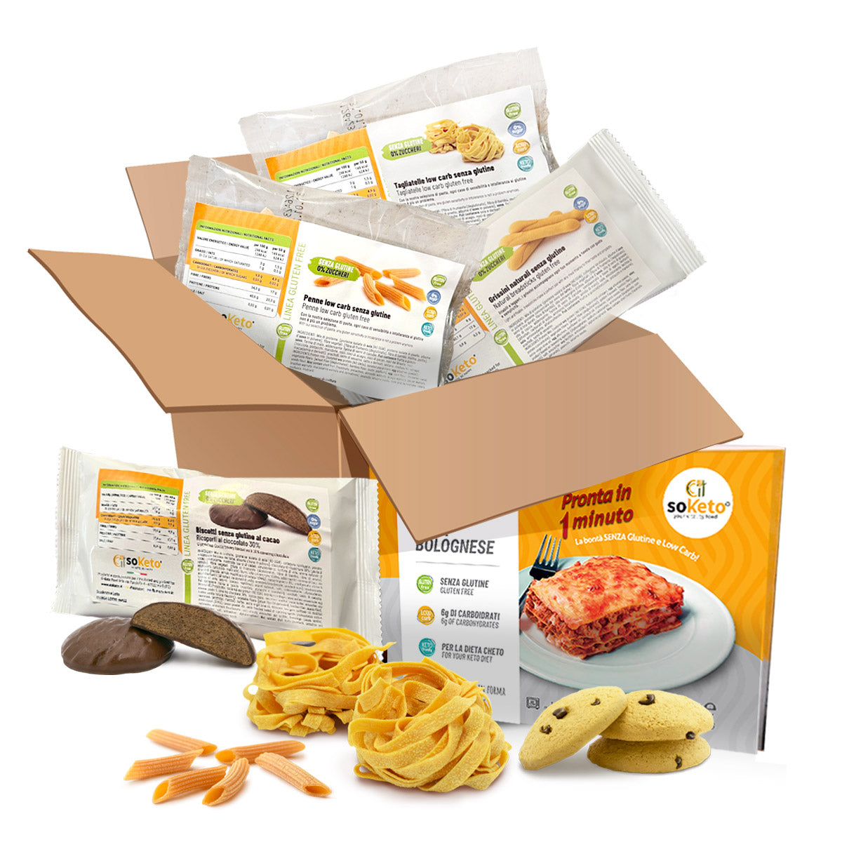 BOX KETO & GLUTEN FREE - Pack per 7 giorni di keto gluten free