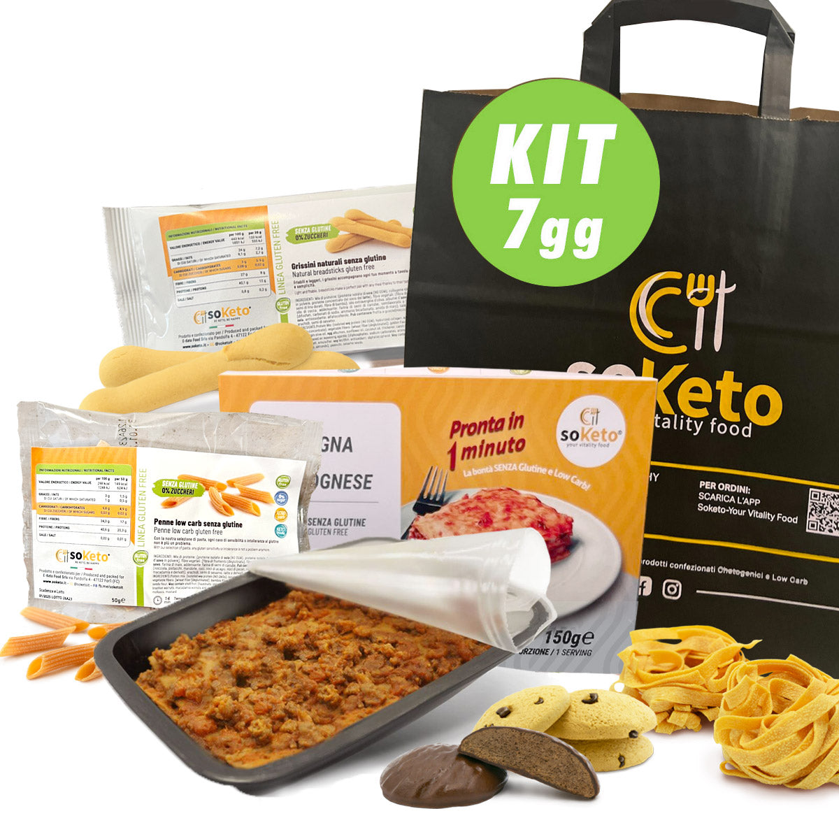 BOX KETO & GLUTEN FREE - Pack per 7 giorni di keto gluten free