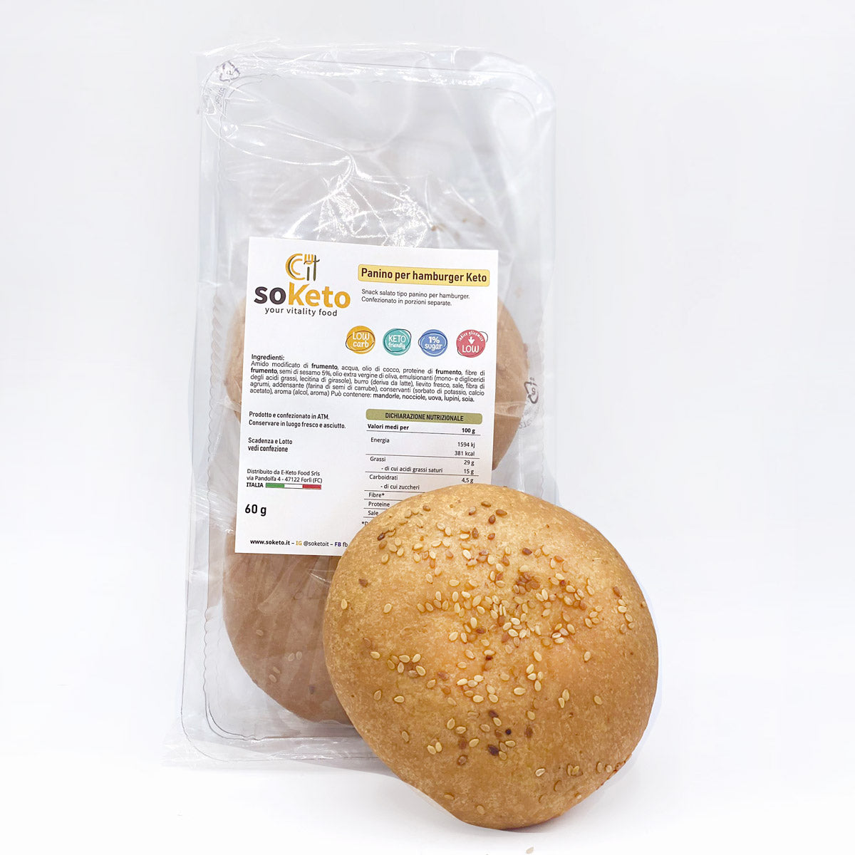 Sesame Seed Ketogenic Bread (2 x 60gr)