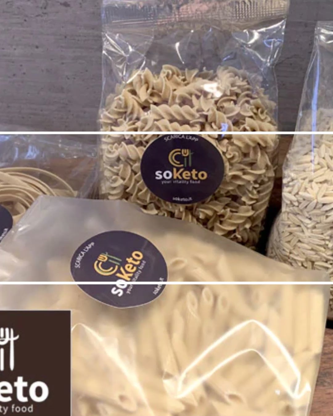 Carica video: Box Pasta: Penne - Fusilli - Tagliatelle/Fettuccine - Riso
