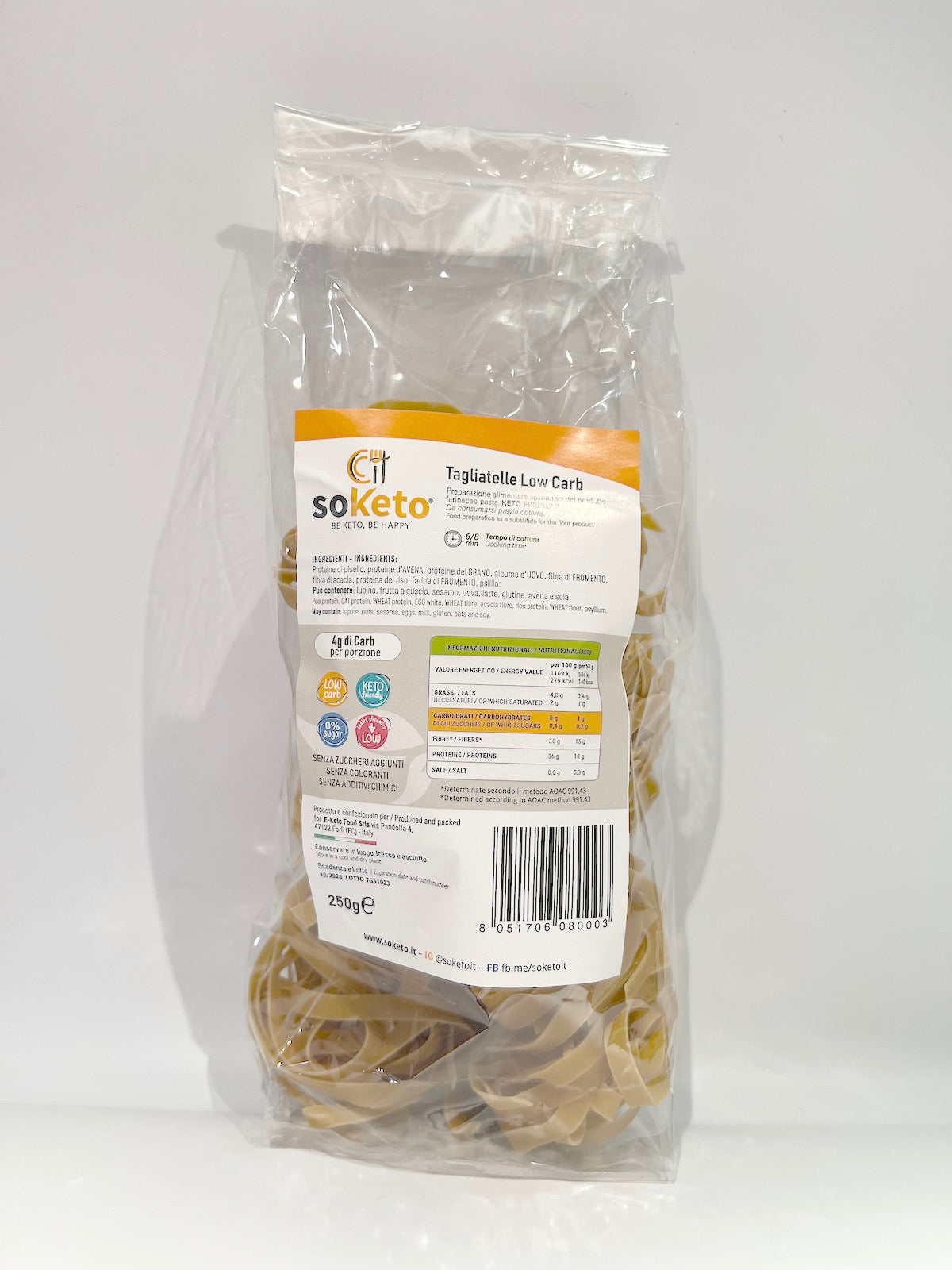 Tagliatelles Keto Low Carb 250gr