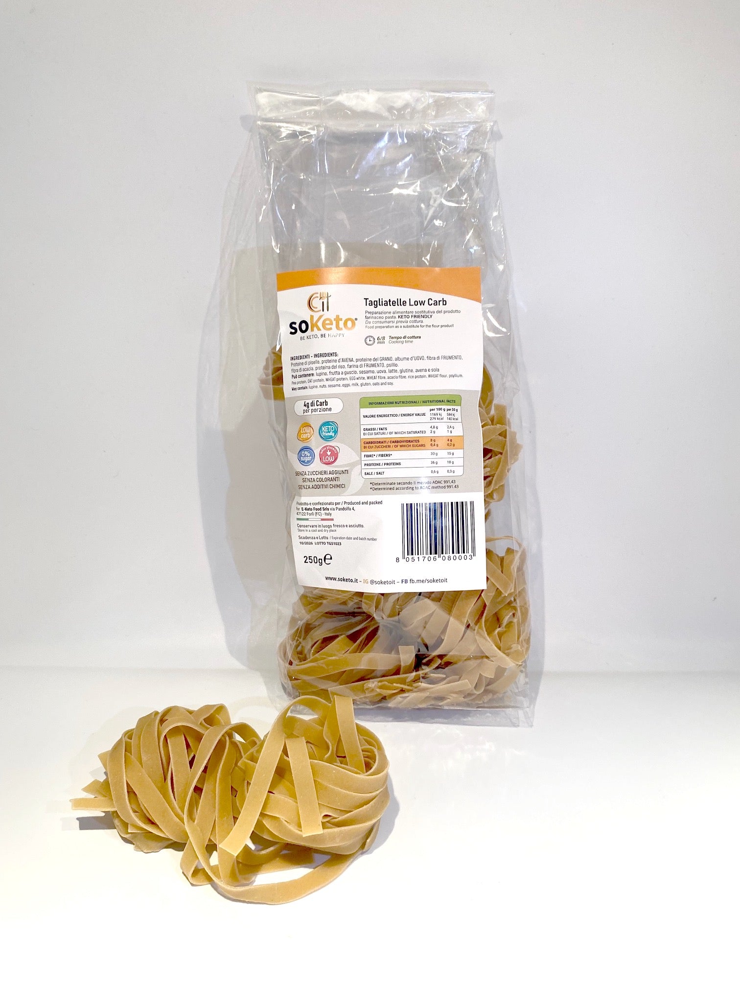 Tagliatelle Cheto Low carb 250gr