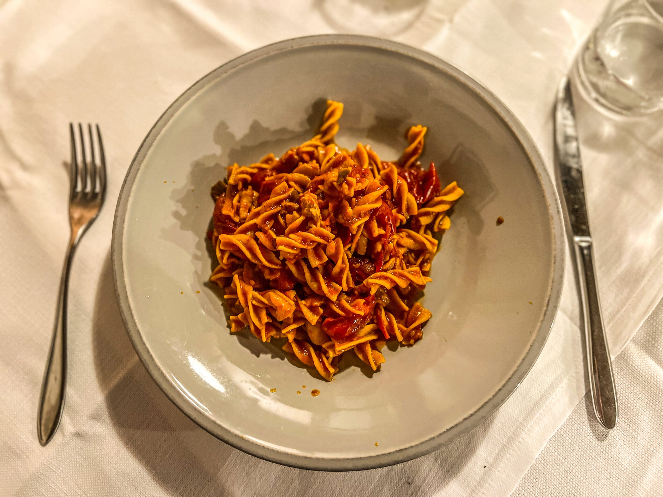 fusilli keto all'amatriciana